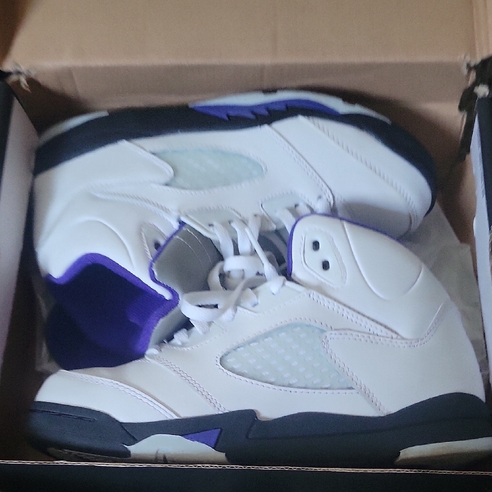 Jordan Kids Sneakers White and Purple